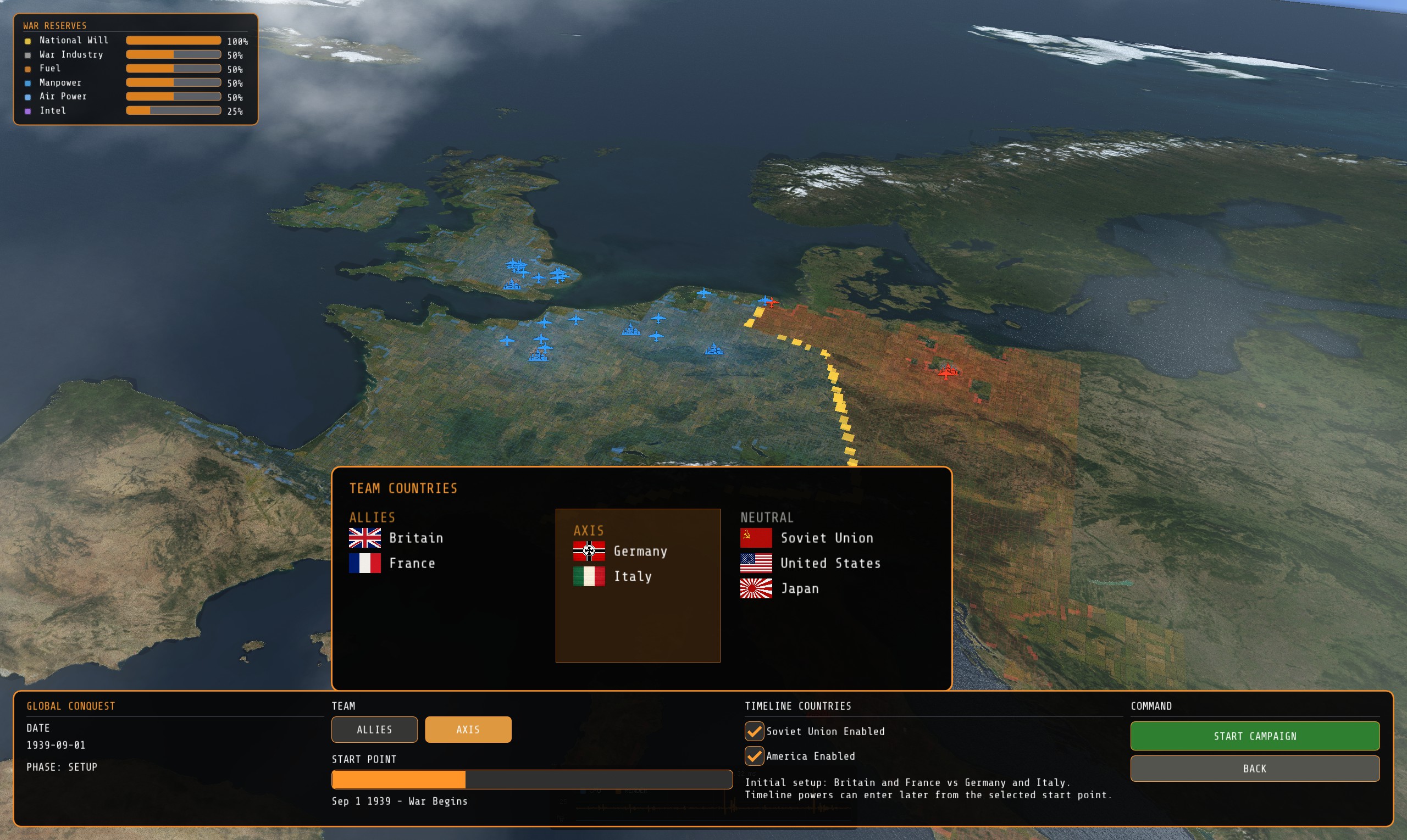 Team selection in 20th Century Warfare